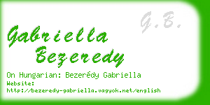 gabriella bezeredy business card